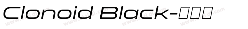 Clonoid Black字体转换